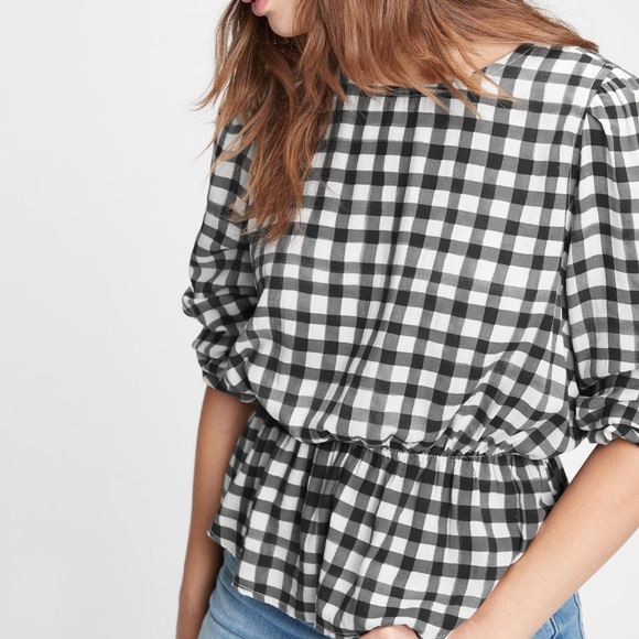 Gap Peplum Print Top - Picture 1 of 6